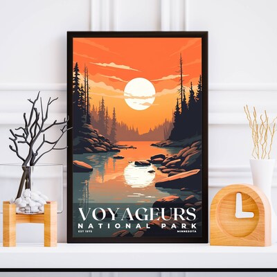 Voyageurs National Park Poster, Travel Art, Office Poster, Home Decor | S3 - image5